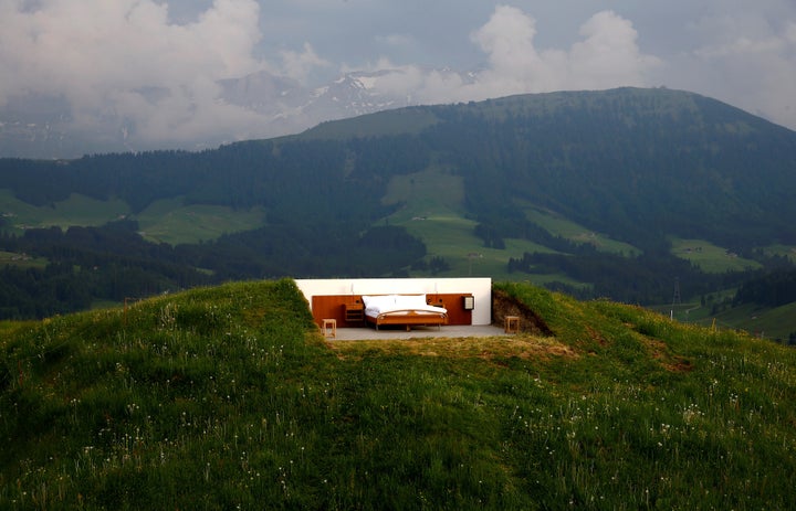 It's located at an altitude of 3,937 feet in the eastern Swiss Alps. 