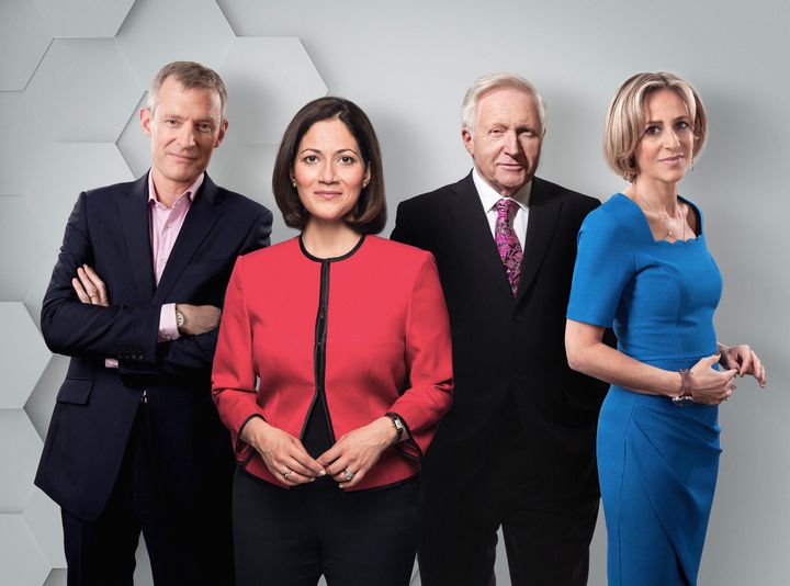 Jeremy Vine, Mishal Husain, David Dimbleby and Emily Maitlis will lead coverage for the BBC