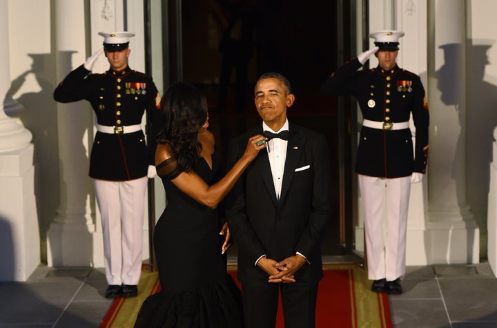 Juuuust right. Obama debuted a new tuxedo this night in 2015 and then wore it the remainder of his presidency. 