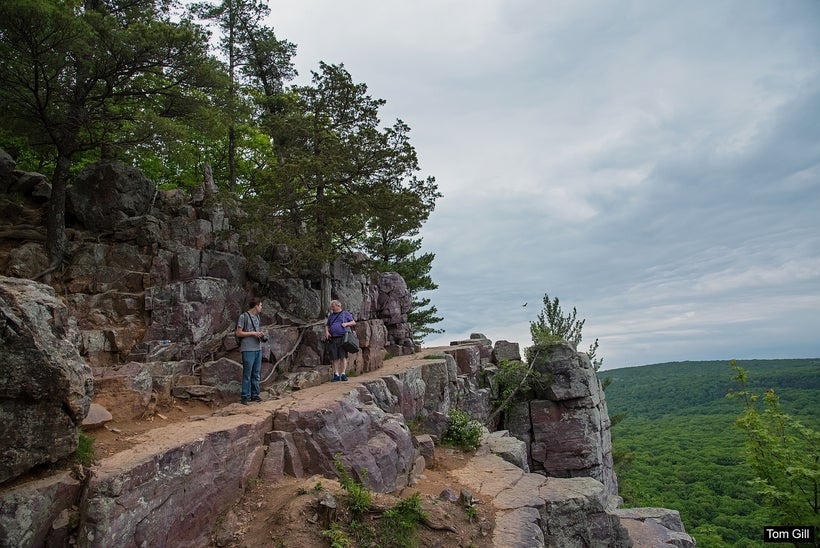 The narrow path seen from the Devil’s Doorway formation.