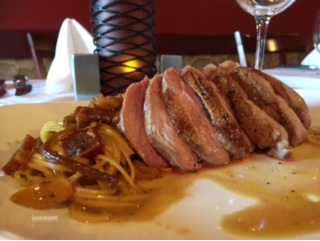 Seared duck breast