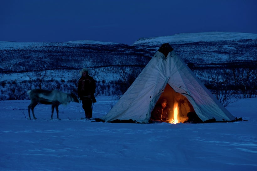 A Sámi Lavvu tent