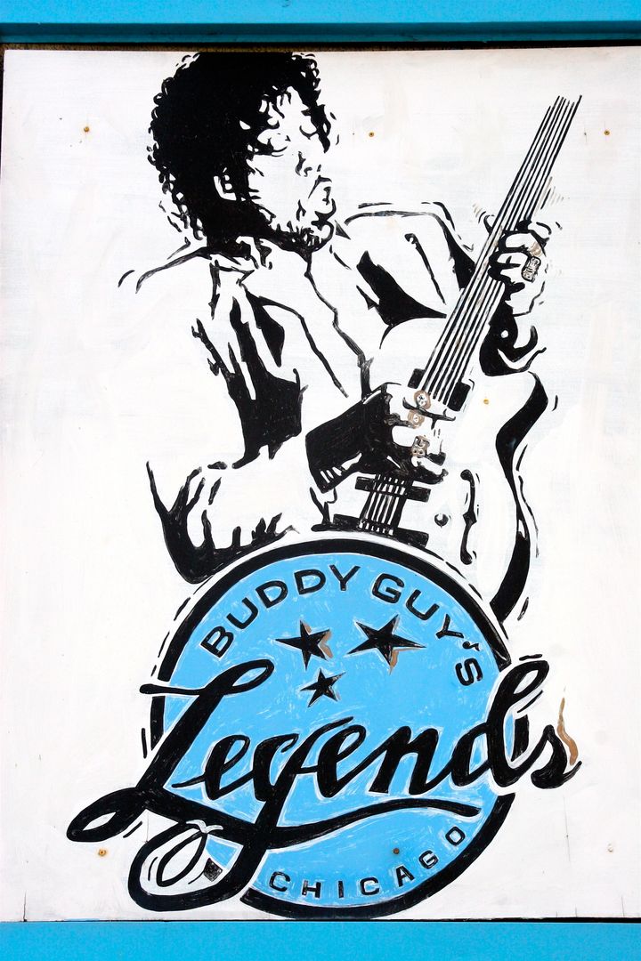 <p>The sign outside of Buddy Guy’s Legends</p>