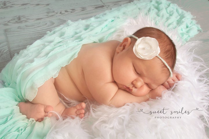 The newborn photographer called her "so gorgeous and squishy!"