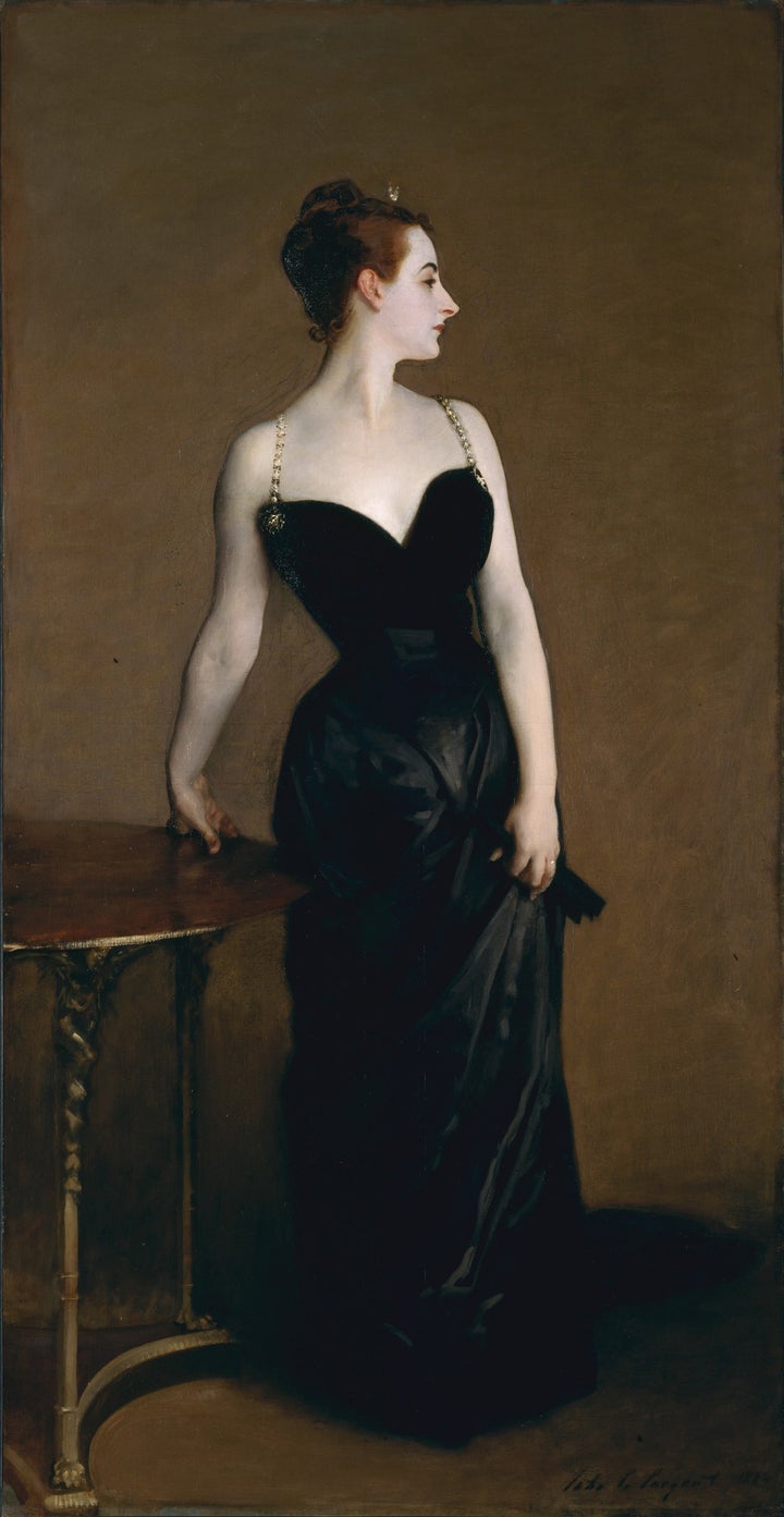 A portrait of Madame X (Madame Pierre Gautreau) by John Singer Sargent, 1884.