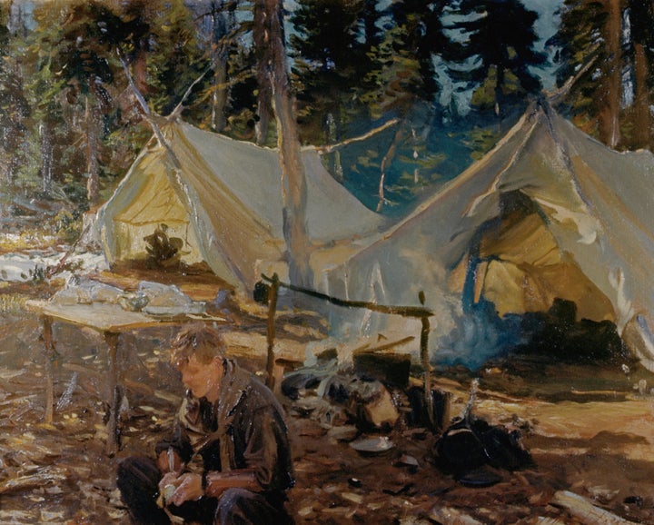 "Tents at Lake O'Hara" by John Singer Sargent.