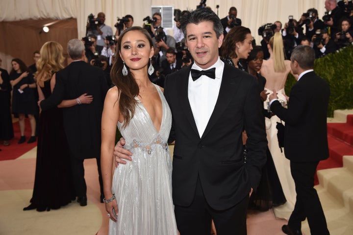 Kalanick and his former girlfriend Gabi Hozwarth last year.