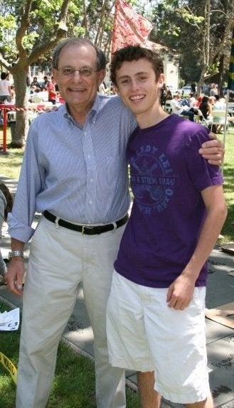 <p>Since his high school years, Adam Klein, right, has been close with his father figure Glenn Morgan.</p>