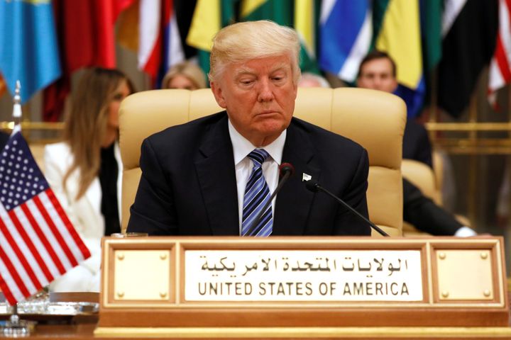 While in Riyadh, Trump endorsed the Saudi line, making Iran the focus of his anti-terrorism rhetoric.