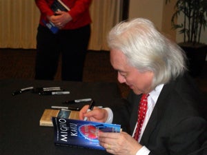 <p>Dr. Michio Kaku at Wright State University in 2014</p>