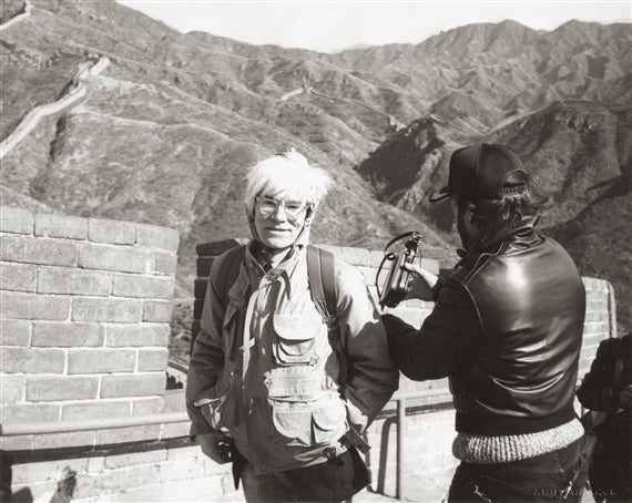 <p><a href="https://www.mutualart.com/Artwork/Andy-Warhol-at-the-Great-Wall/DFD618EFAB732F6B" target="_blank" role="link" rel="nofollow" class=" js-entry-link cet-external-link" data-vars-item-name="Andy Warhol, " data-vars-item-type="text" data-vars-unit-name="59398495e4b014ae8c69de70" data-vars-unit-type="buzz_body" data-vars-target-content-id="https://www.mutualart.com/Artwork/Andy-Warhol-at-the-Great-Wall/DFD618EFAB732F6B" data-vars-target-content-type="url" data-vars-type="web_external_link" data-vars-subunit-name="article_body" data-vars-subunit-type="component" data-vars-position-in-subunit="49">Andy Warhol, </a><a href="https://www.mutualart.com/Artist/Andy-Warhol/85A84FA828A34B78" target="_blank" role="link" rel="nofollow" class=" js-entry-link cet-external-link" data-vars-item-name="Andy Warhol" data-vars-item-type="text" data-vars-unit-name="59398495e4b014ae8c69de70" data-vars-unit-type="buzz_body" data-vars-target-content-id="https://www.mutualart.com/Artist/Andy-Warhol/85A84FA828A34B78" data-vars-target-content-type="url" data-vars-type="web_external_link" data-vars-subunit-name="article_body" data-vars-subunit-type="component" data-vars-position-in-subunit="50">Andy Warhol</a> <em>at the Great Wall,</em> 1982, gelatin silver print. Sold at Phillips in Hong Kong on 28 May 2017 for HK$325,000 against an estimate of HK$120,000-180,000.</p>