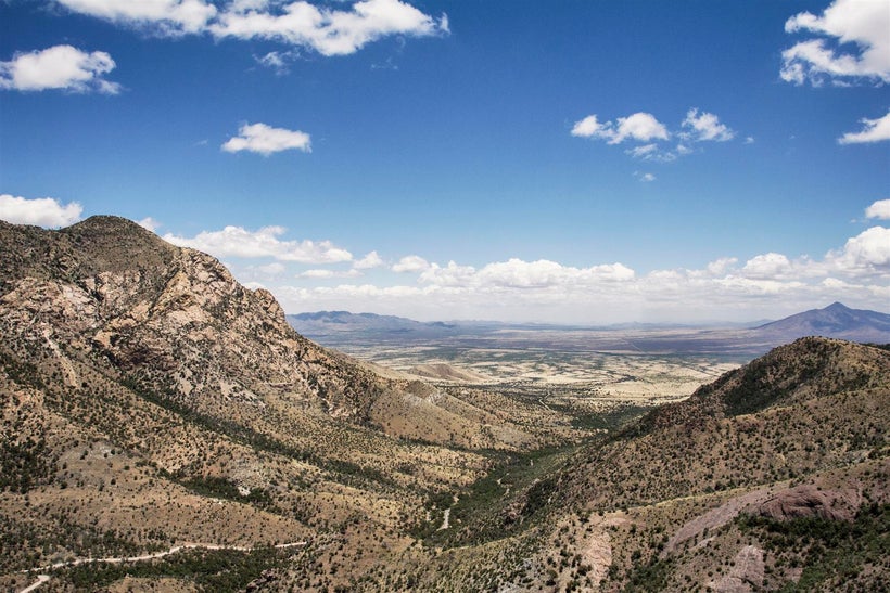 Spectacular views of the San Pedro river valley once you make it up the twisting and turning road that runs from the visitor