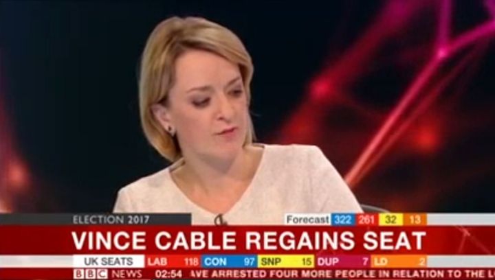 Laura Kuenssberg helped front the BBC's election coverage