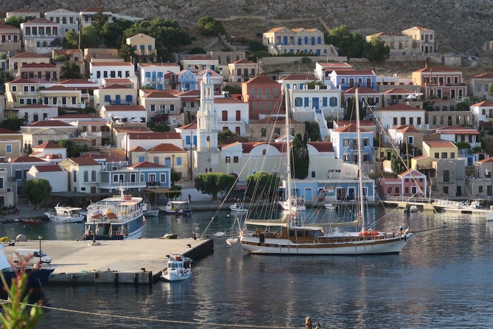 <p>The Naviga I moored up at Chalki</p>