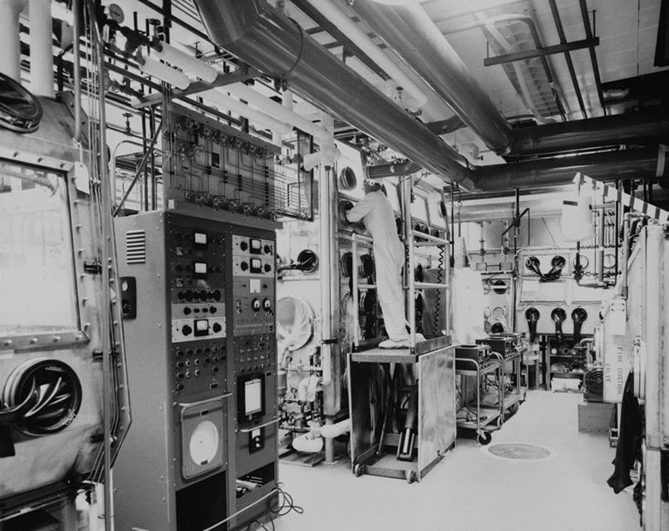 Building 771's plutonium recovery and fabrication facility on June 20, 1960.