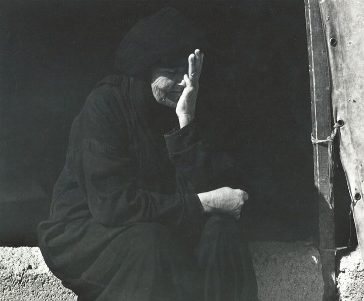 Elderly Palestinian woman displaced to Syria, 1968.