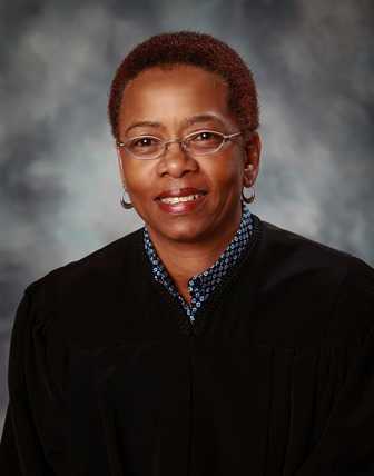 Portrait of Judge Staci M. Yandle, that sits outside of her Courtroom in the U.S. District Court for the Southern District of