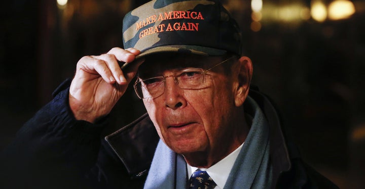 Wilbur Ross departs Trump Tower after a meeting with President-elect Donald Trump in New York, Nov. 29, 2016.