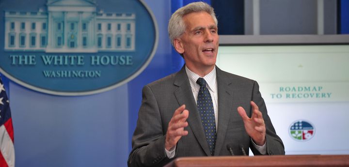 Jared Bernstein, chief economist and economic policy adviser to Vice President Joe Biden, speaks at the daily White House briefing on June 8, 2009.