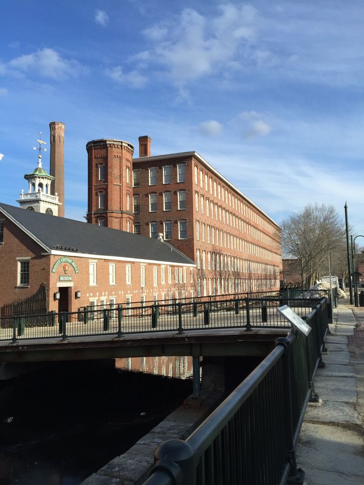 Lowell’s 1835 Boott Mill, which houses the Tsongas Industrial History Center