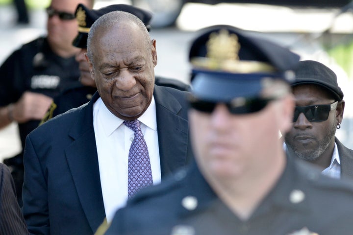 Bill Cosby arrives at the Montgomery County Courthouse on Friday.