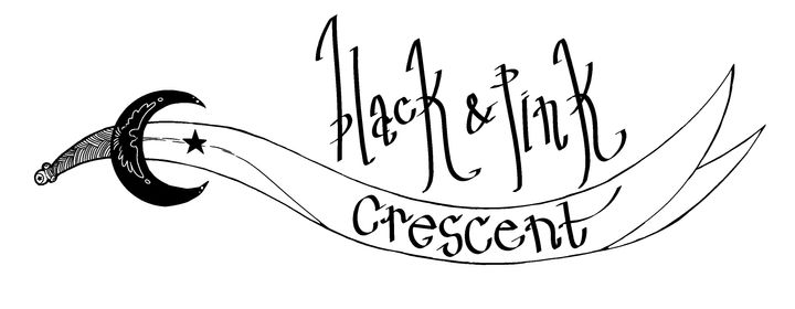 Black and Pink Crescent logo