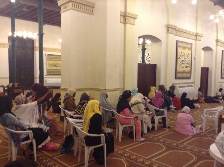 Cuban Muslim women listed to a lecture as the month of Ramadan began, May 28, 2017 