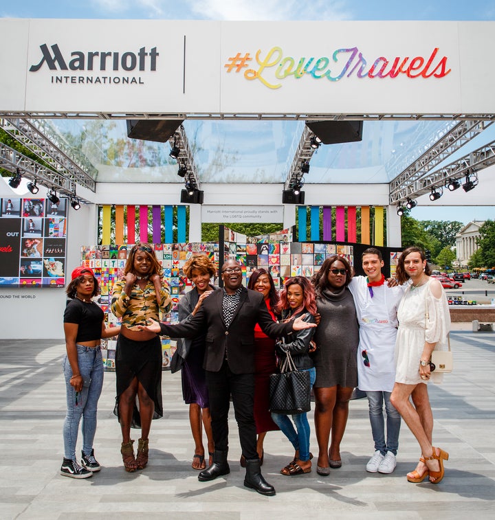 Tituss Burgess, Raymond Braun, and Jacob Tobia with Casa Ruby, the only bilingual multicultural LGBTQ organization providing lifesaving services and safe shelter to many of the most vulnerable transgender residents of Washington D.C.