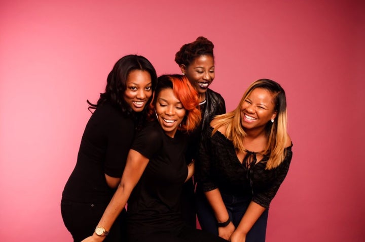 A few of the Blossom team, including founder Diamonde Williamson.