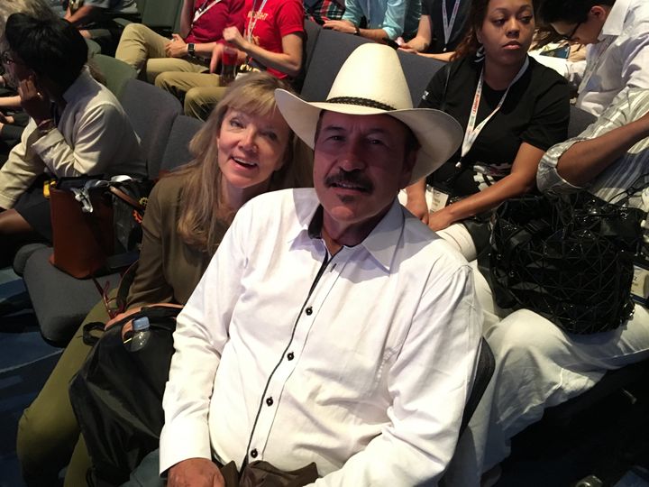 Montana Democrat Rob Quist and Bonni Willows, his wife, at the progressive People's Summit in Chicago on Saturday.