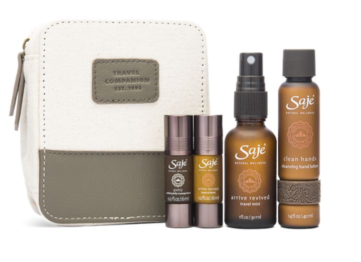 Travel Companion Revitalizing Carry On Kit from Saje. 