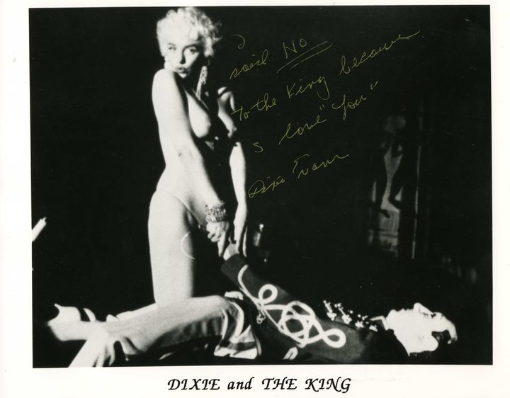 Burlesque dancer Dixie Evans who loved working carnival circuit