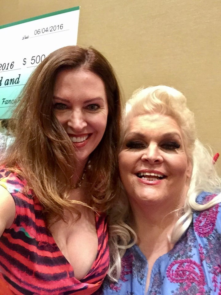 Author Zemeckis and Fannie at the 2016 Burlesque Hall of Fame Weekend.