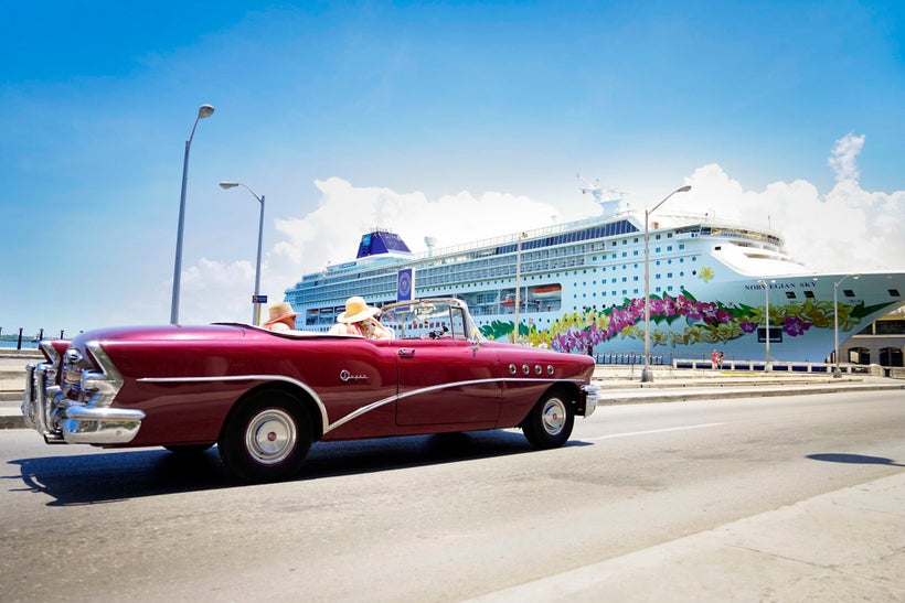 I stood there patiently waiting for the most beautiful classic car I could find to pass by.