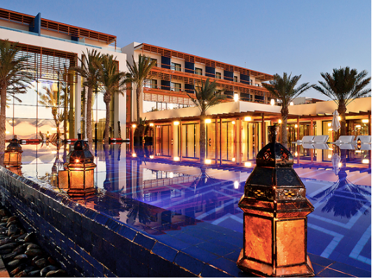 The outdoor area at the Sofitel