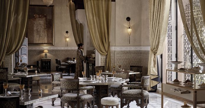 The dining room at La Grande Table Marocaine