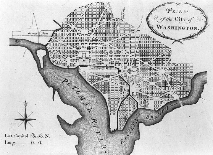 Pierre L’Enfant, Plan of the City of Washington, 1791.