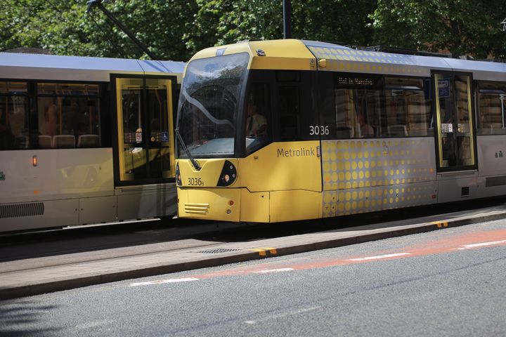 The man was hit by a tram at Victoria station and died at the scene (file picture)