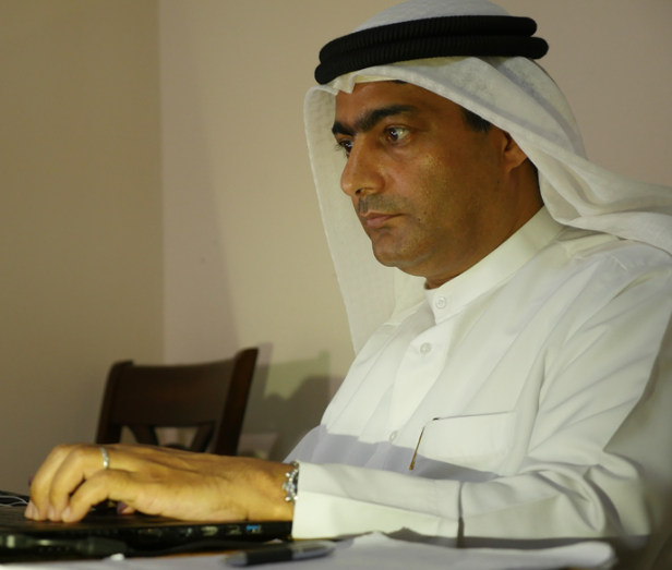 <p>Emirati human rights defender Ahmed Mansoor, now back in jail.</p>