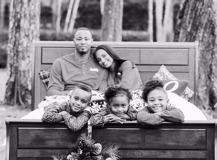 Rashard with wife Giovanni, Rashard Jr. (6), Grayson (5), Gianna (9)