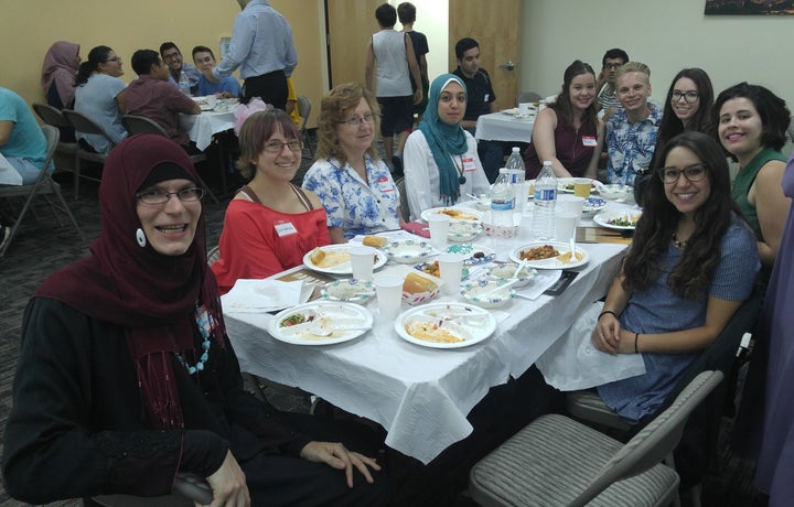 Interfaith neighbors gather for a solidarity iftar in Arizona. 