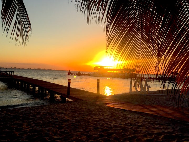 Sunset at Isla Mujeres Palace Resort