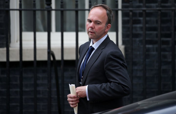 Former Housing Minister Gavin Barwell received thunderous applause from Tory MPs.