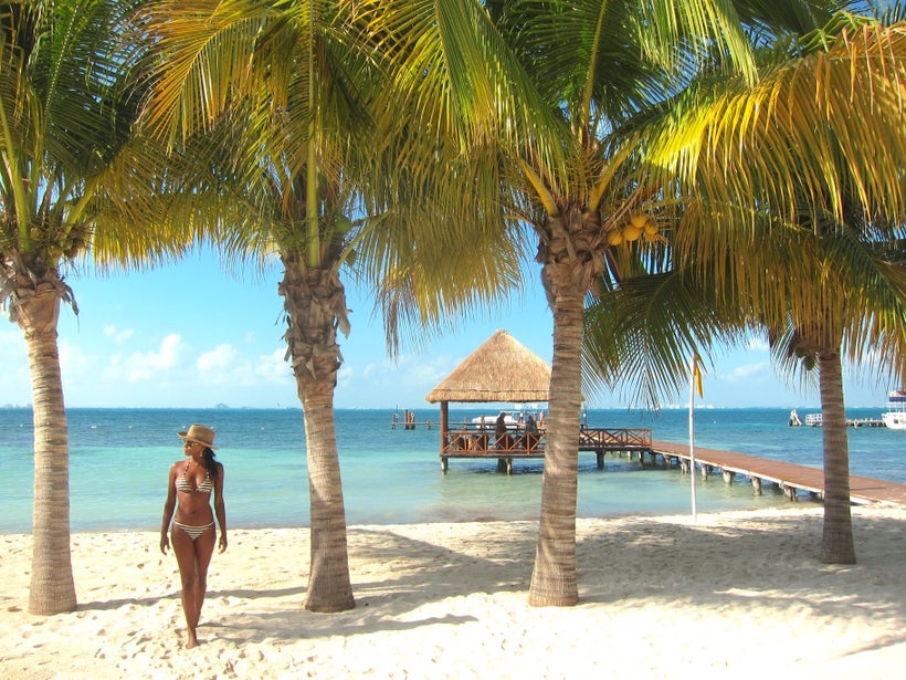 Beach at <a rel="nofollow" href="http://www.palaceresorts.com/islamujerespalace/" target="_blank">Isla Mujeres Palace Resort<