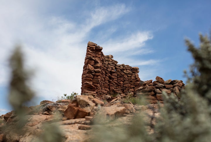 A 13th century masonry structure is seen in Bears Ears National Monument.