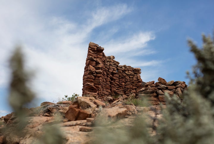 A 13th century masonry structure is seen in Bears Ears National Monument.