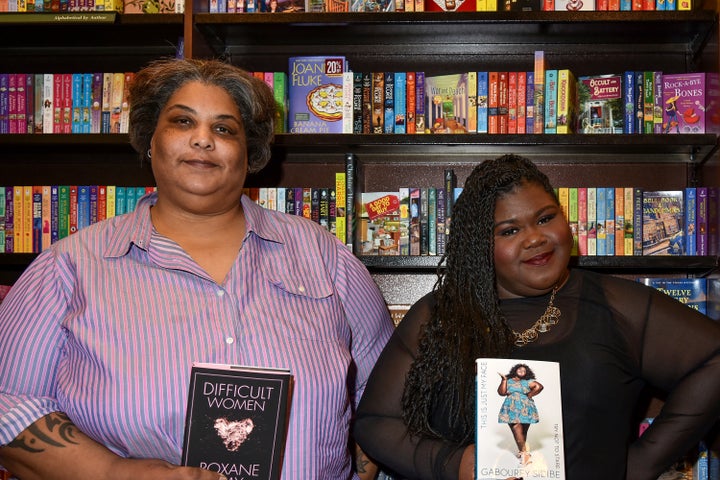 Authors Roxanne Gay and Gabourey Sidibe.