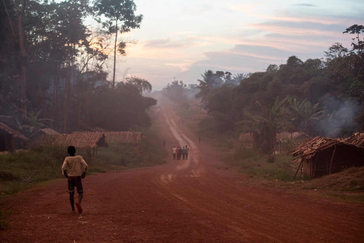 The village of Salambongo, population 1,000.