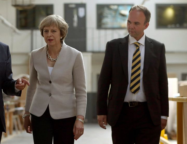 Theresa May with Gavin Barwell, who is now her new Chief of Staff.