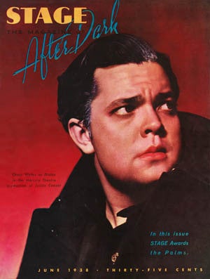 Orson Welles in his 1938 Mercury Theater production of Caesar 